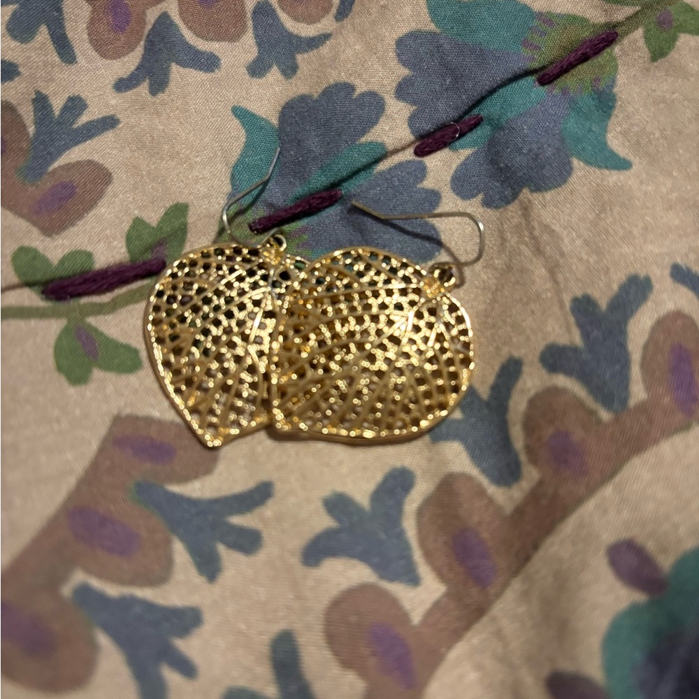Elegant Gold Leaf Earrings